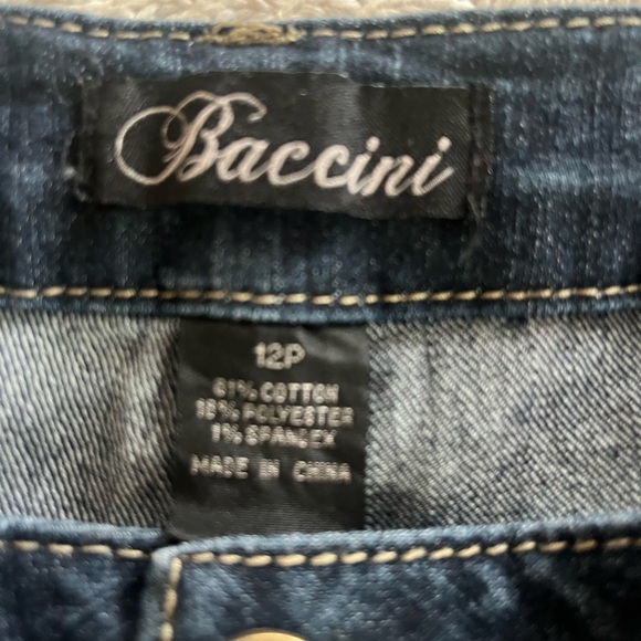 Baccini Women's Dark Washed Cropped Jeans Size 12 Petite - Picture 6 of 14